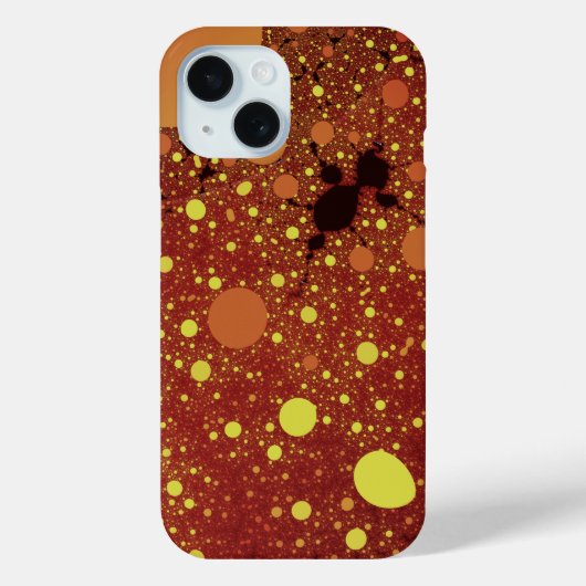 Fractal Space - Koel Sinaasappel Abstract Case-Mate iPhone Case (Achterkant)
