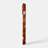 Fractal Space - Koel Sinaasappel Abstract iPhone 15 Case (Linkerkant)