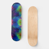Fractal Space Longboard Long Board Sacred Geometry Persoonlijk Skateboard (Voorkant)