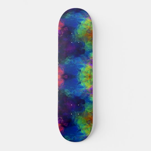 Fractal Space Longboard Long Board Sacred Geometry Persoonlijk Skateboard (Voorkant)