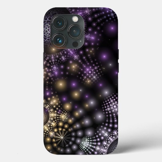 Fractal Sphere Art Mandala Universe iPhone Case (Achterkant)