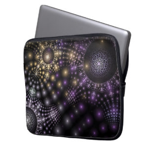 Fractal Sphere Art Mandala Universe-laptophoes Laptop Sleeve