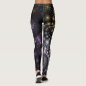 Fractal Sphere Art Mandala Universe Yoga Leggings (Achterkant)
