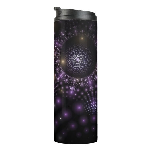 Fractal Sphere Art Mandala Universum Thermosbeker (Geroteerd rechts)