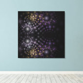 Fractal Sphere Mandala Universe Stretched Canvas Afdruk (Insitu (Houten vloer))