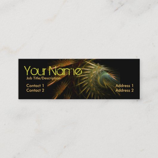 Fractal Spikez Mini Visitekaartje (Voorkant)