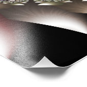 Fractal spiraalvormig kunstwerk foto afdruk (Hoek)