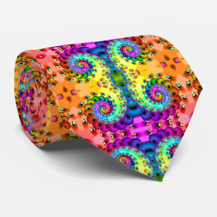 Fractal Spiral Delight Stropdas