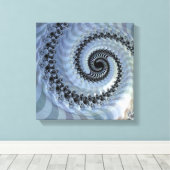 Fractal Spiral Elegance Canvas Print (Insitu (Houten vloer))