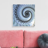Fractal Spiral Elegance Canvas Print (Insitu (Woonkamer))
