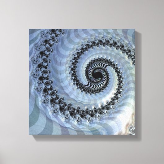 Fractal Spiral Elegance Canvas Print (Voorkant)