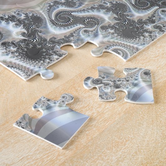 Fractal Spiral Elegance Jigzaag Puzzle Legpuzzel (Zijkant)