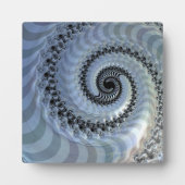 Fractal Spiral Elegance Plaque met Easel Fotoplaat (Voorkant)