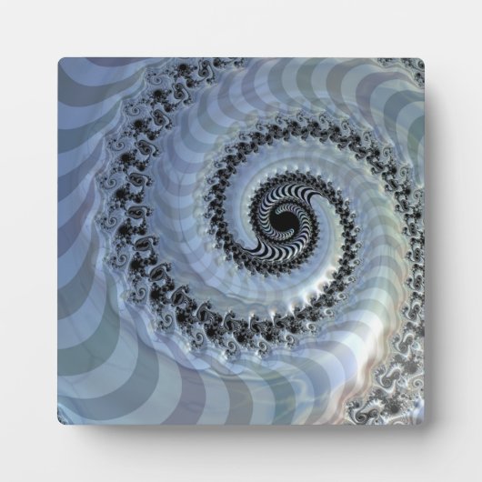 Fractal Spiral Elegance Plaque met Easel Fotoplaat (Voorkant)