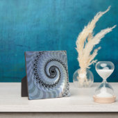 Fractal Spiral Elegance Plaque met Easel Fotoplaat (Insitu)
