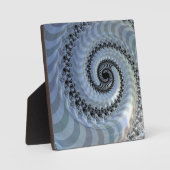 Fractal Spiral Elegance Plaque met Easel Fotoplaat (Voorkant)