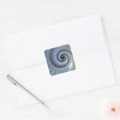 Fractal Spiral Elegance Square Sticker (Envelop)