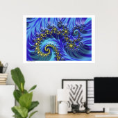 Fractal Spiral Poster (Thuiskantoor)