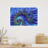 Fractal Spiral Poster (Keuken)
