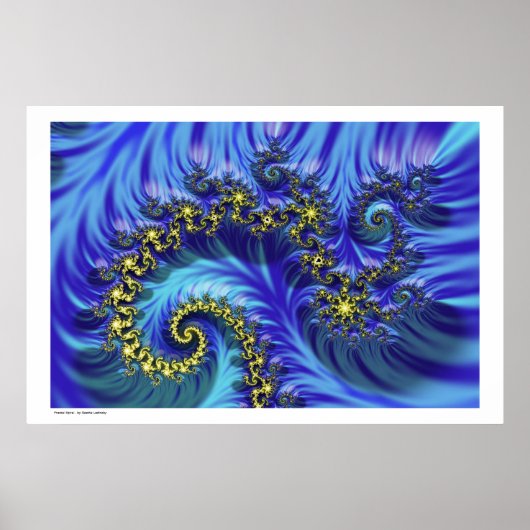 Fractal Spiral Poster (Voorkant)