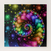Fractal Spiral Rainbow Nebula Legpuzzel (Verticaal)