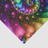 Fractal Spiral Rainbow Nebula Tissuepapier (Detail)