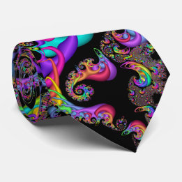 Fractal Spiral Sorbet Swirl Stropdas
