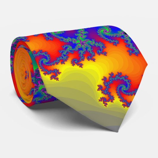 Fractal spiralen: Necktie / Stropdas (Opgerold)