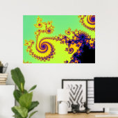 Fractal Spirals Poster (Thuiskantoor)