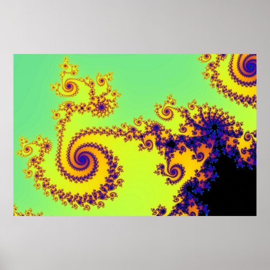 Fractal Spirals Poster (Voorkant)