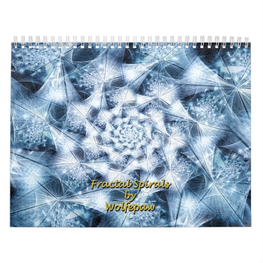 Fractal Spirals van Wolfepaw Calendar January Cvr Kalender (Hoes)
