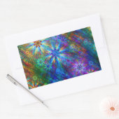 Fractal Spring Swatch Rechthoekige Sticker (Envelop)