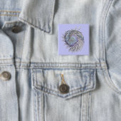 Fractal Squless Thding Vierkante Button 5,1 Cm (In situ)