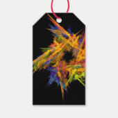 Fractal Star Christmas Gift Label Cadeaulabel (Voorkant)