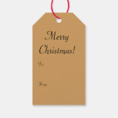 Fractal Star Christmas Gift Label Cadeaulabel (Achterkant)