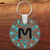 Fractal Star of Future Complexity Monogram Sleutelhanger (Voorkant)