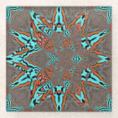 Fractal Star of Future Glazen Onderzetter (Voorkant)