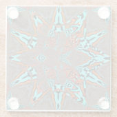 Fractal Star of Future Glazen Onderzetter (Achterkant)