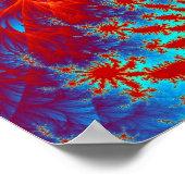 fractal stropdas-kleurstof poster (Hoek)