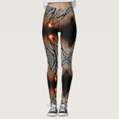 Fractal Sun Graphic Aangepaste Leggings (Voorkant)