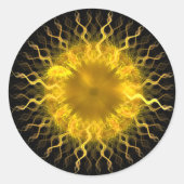 Fractal Sun Iris~ Fractal Sticker (Voorkant)