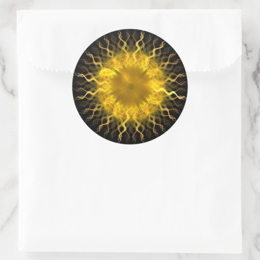 Fractal Sun Iris~ Fractal Sticker (Tas)