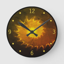 Fractal Sunset Wall klok