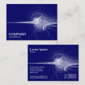Fractal Swirl - Deep Navy Visitekaartje (Voorkant / Achterkant)