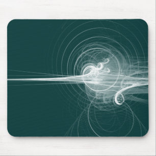 Fractal Swirl - Forest Green Muismat