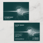 Fractal Swirl - Forest Green Visitekaartje (Voorkant / Achterkant)