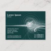 Fractal Swirl - Forest Green Visitekaartje (Achterkant)