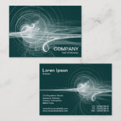 Fractal Swirl II - Forest Green Visitekaartje (Voorkant / Achterkant)