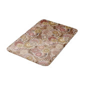 Fractal Swirl Pattern, Brown, Tan en Beige Badmat (Gekanteld)