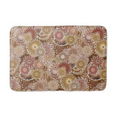Fractal Swirl Pattern, Brown, Tan en Beige Badmat (Voorkant)